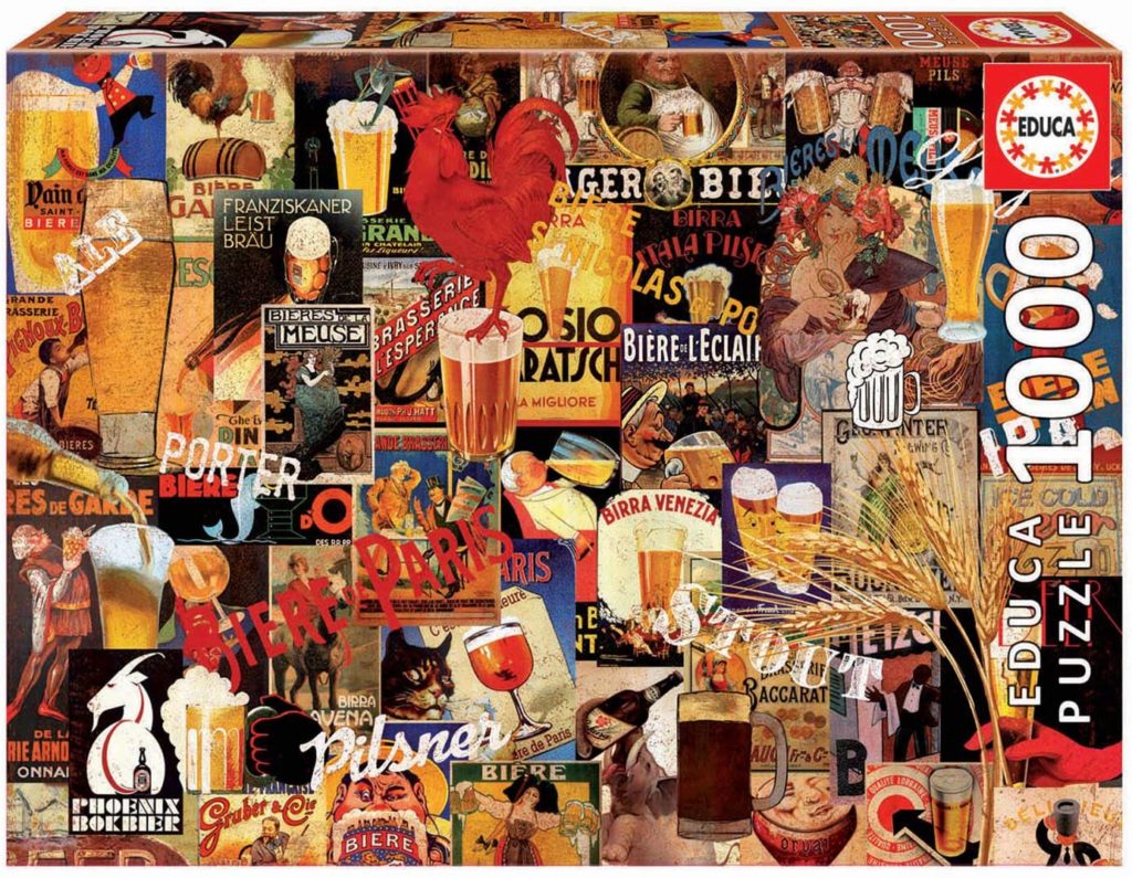 Collage Cerveza Vintage puzzle 1000 pizas adulto