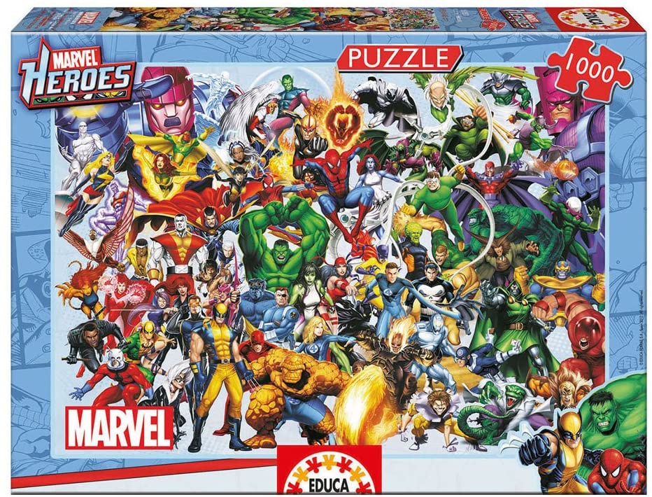 Puzzle Los héroes de Marvel collage 1000 piezas para adulto