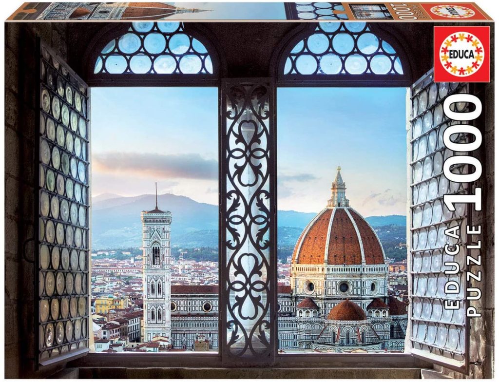 Puzzle Vista de Florencia collage 1000 piezas para adulto